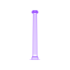 Buildings Stone Columns Greek Ionic Fluted Small Silhouette Svg Vector, Free Vectors File